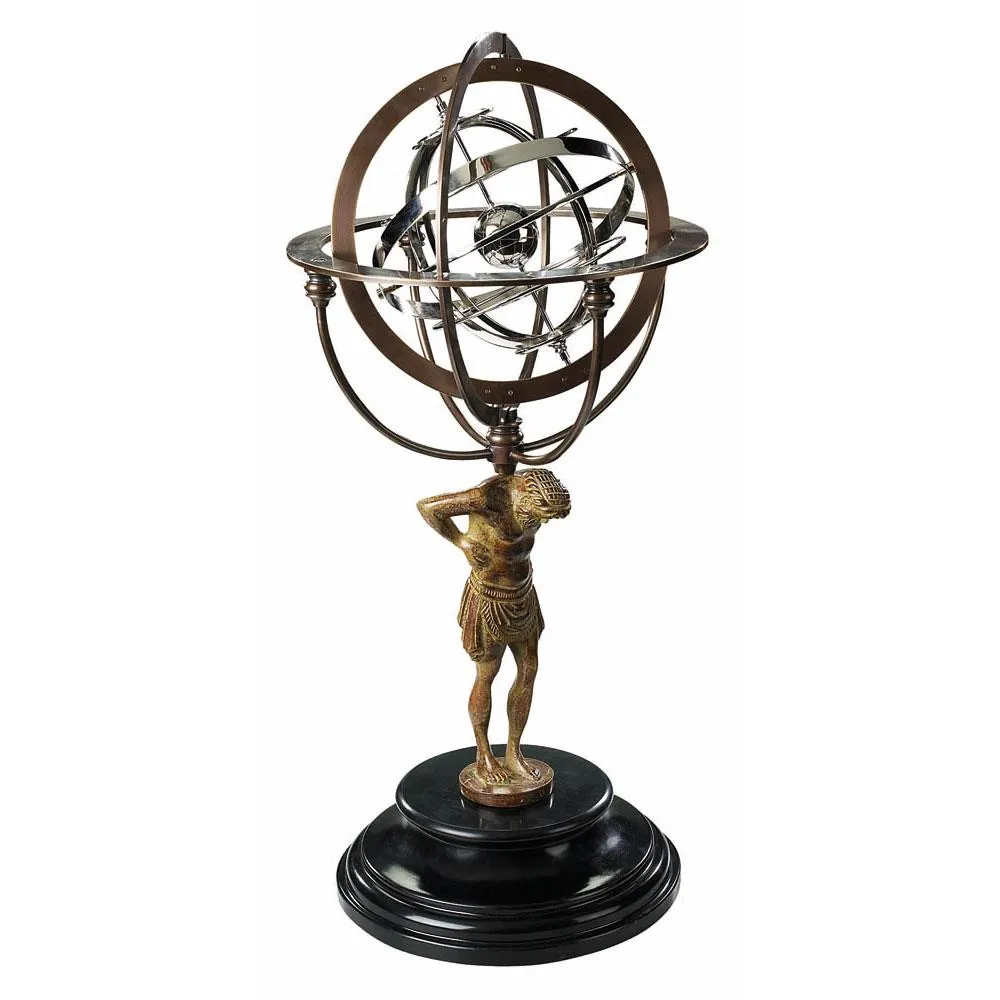 18th C. Atlas Armillary by Authentic Models