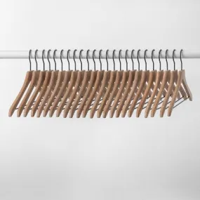 24pk Wood Suit Hangers Natural - Brightroom