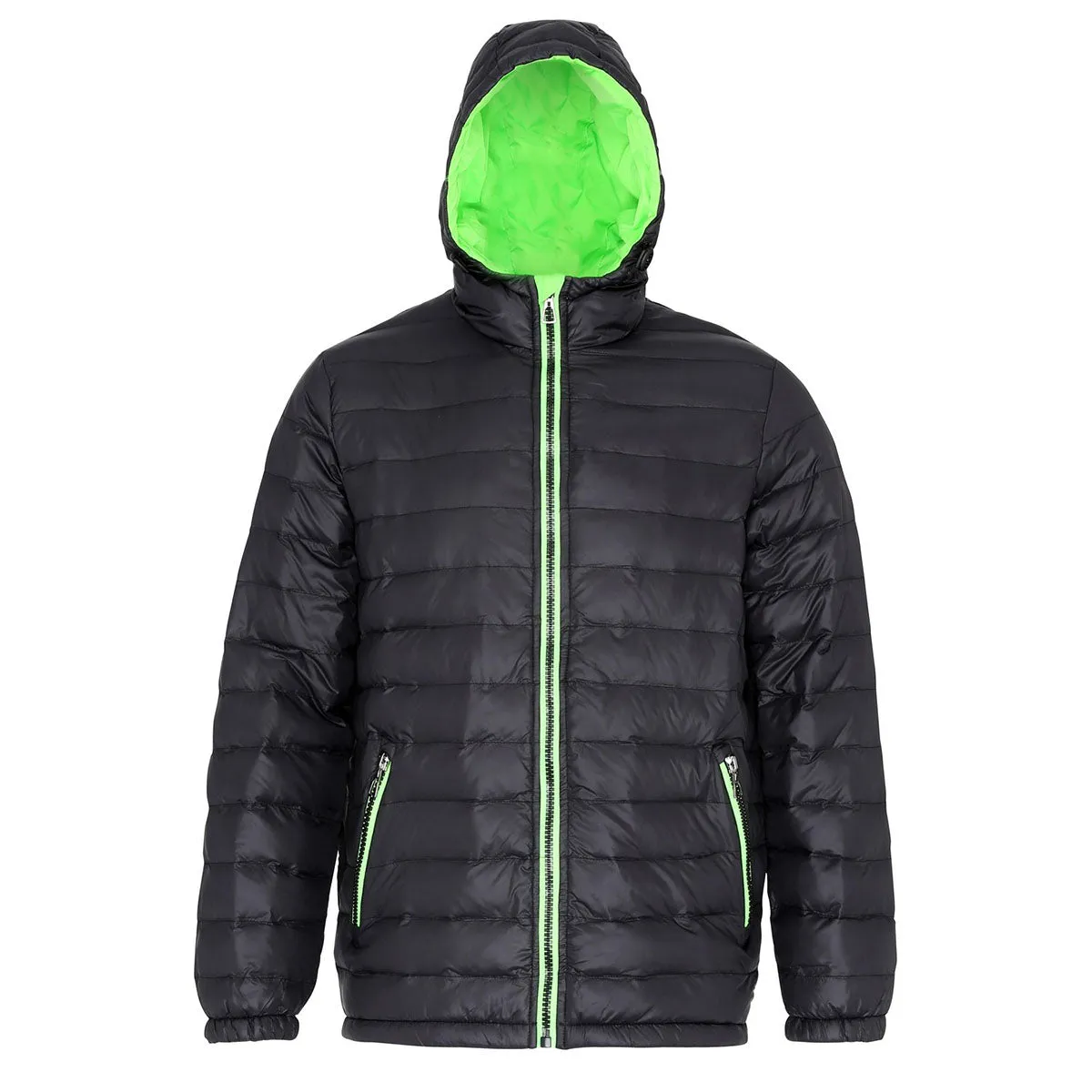 2786 Mens Hooded Water & Wind Resistant Padded Jacket