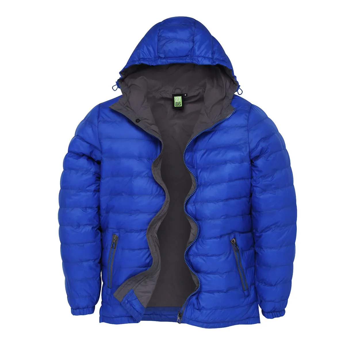 2786 Mens Hooded Water & Wind Resistant Padded Jacket