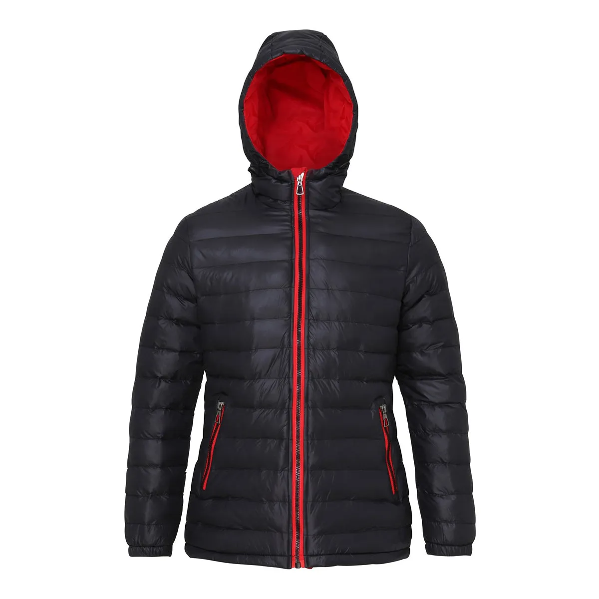 2786 Womens/Ladies Hooded Water & Wind Resistant Padded Jacket