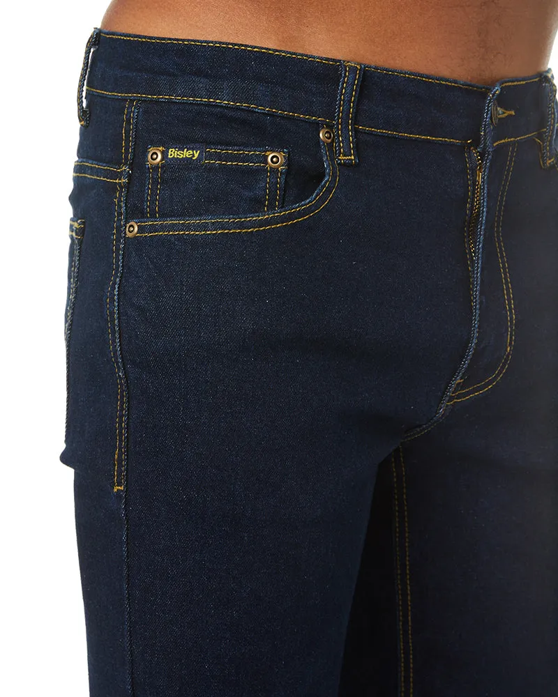 3M Taped Rough Rider Stretch Denim Jeans - Navy