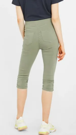 4-A0787 Bykeira Capri Pants Sea Green