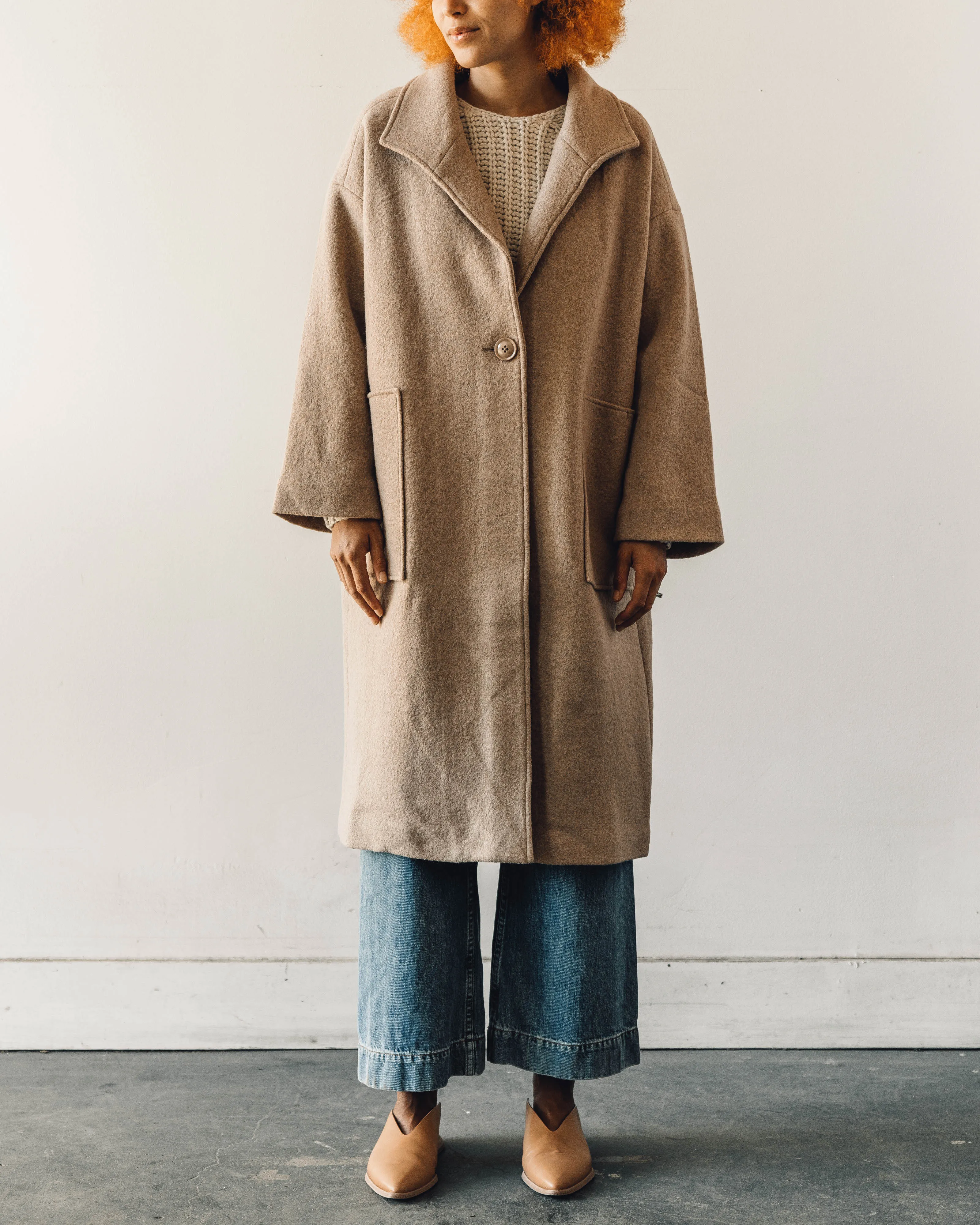 7115 Wool Fall Coat, Desert Sand