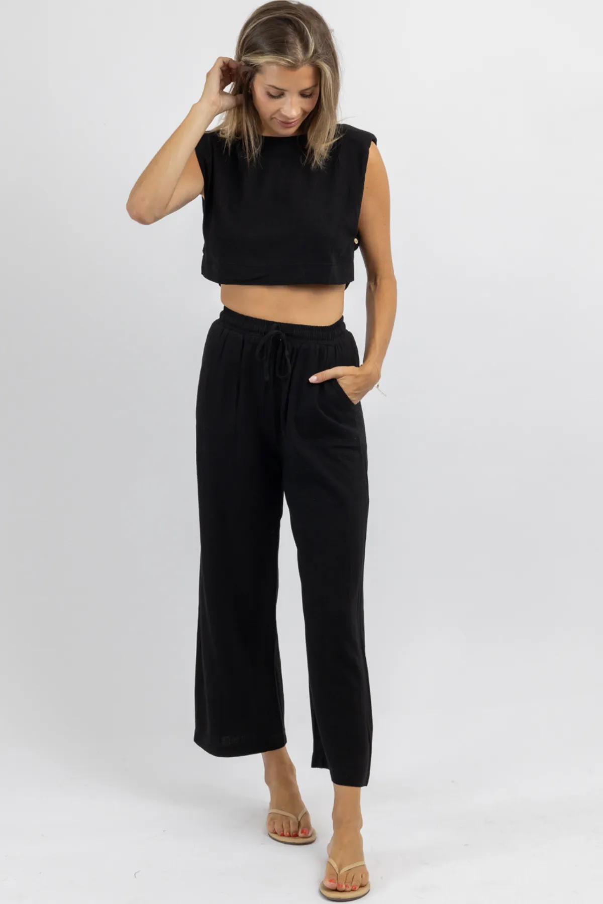 ACT NEUTRAL BLACK PANT SET