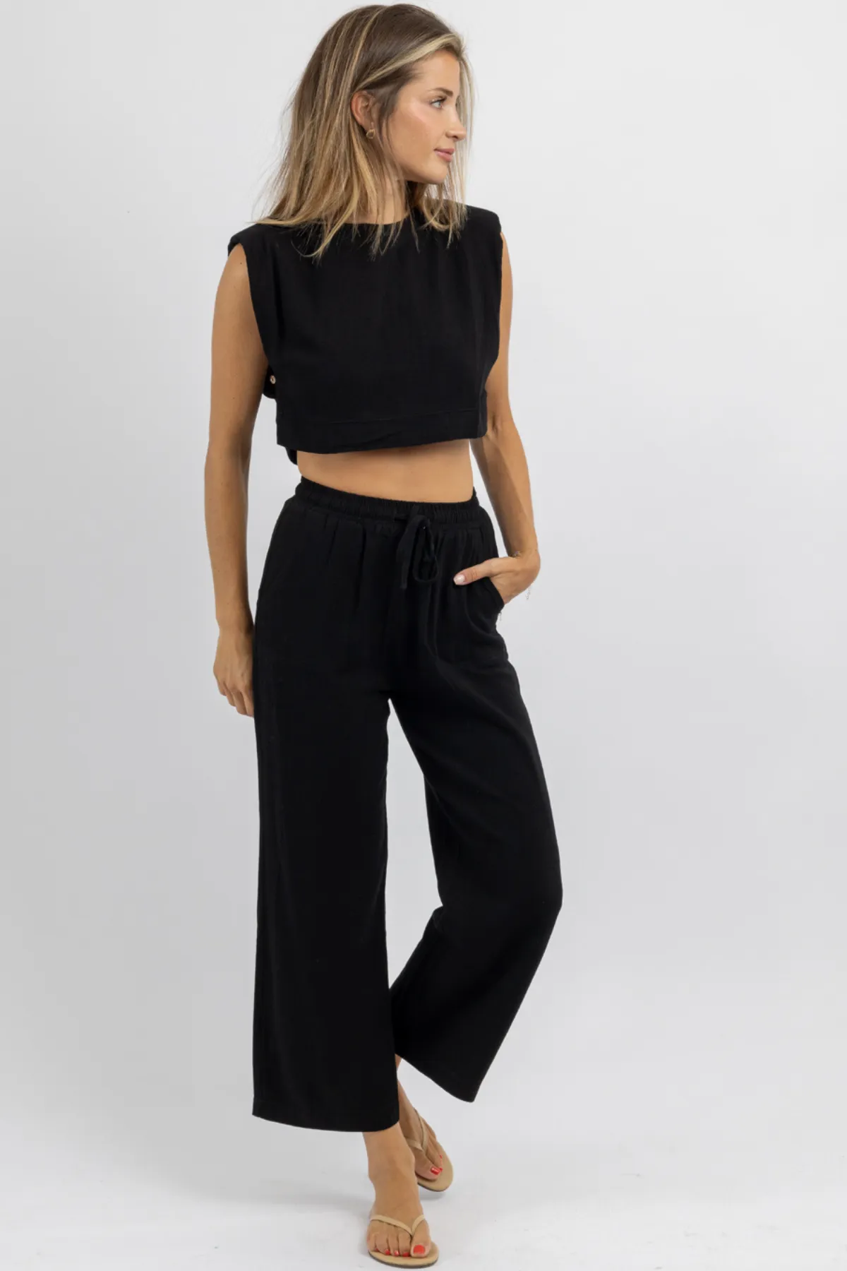 ACT NEUTRAL BLACK PANT SET