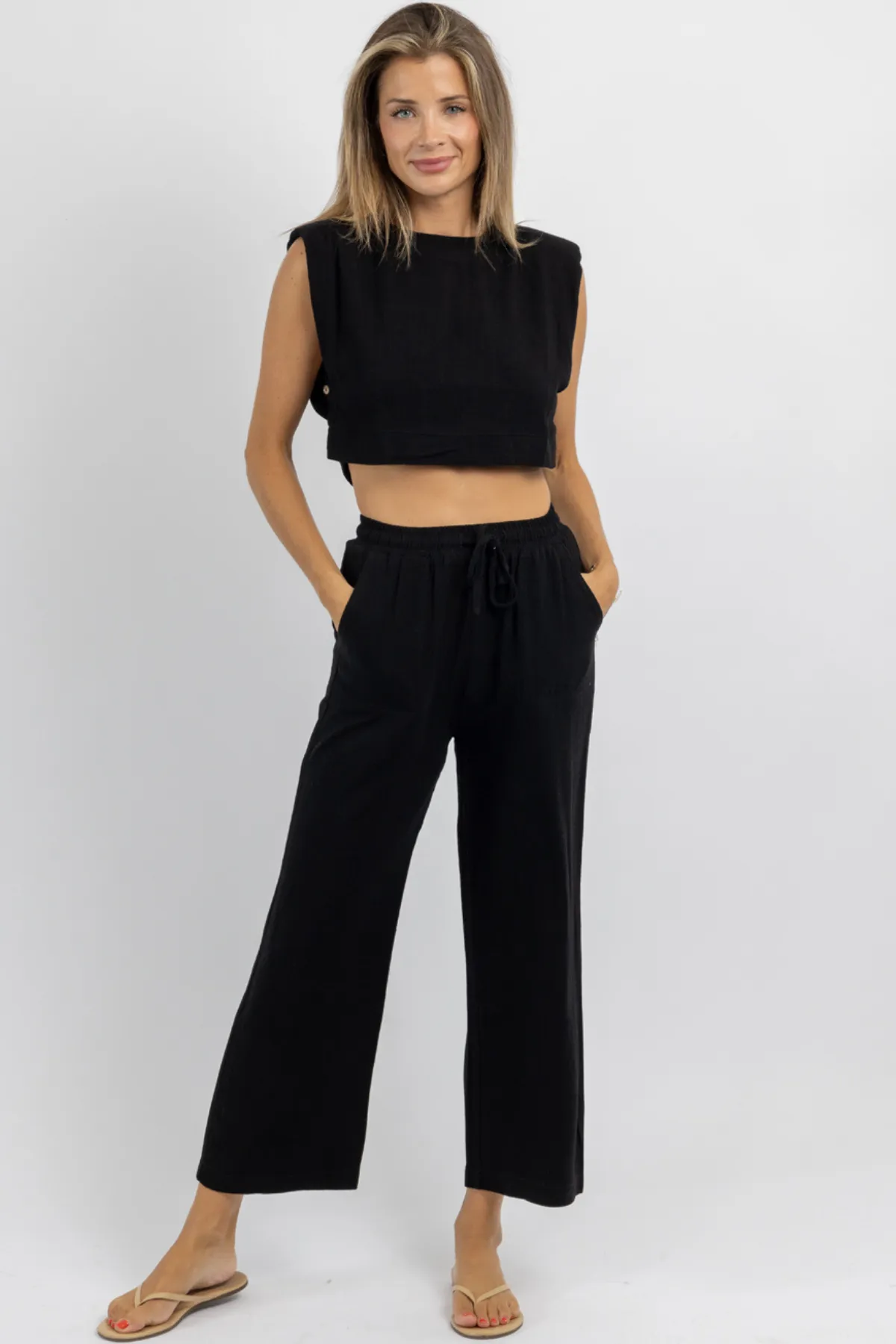 ACT NEUTRAL BLACK PANT SET