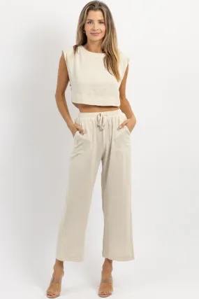 ACT NEUTRAL OAT PANT SET *BACK IN STOCK*