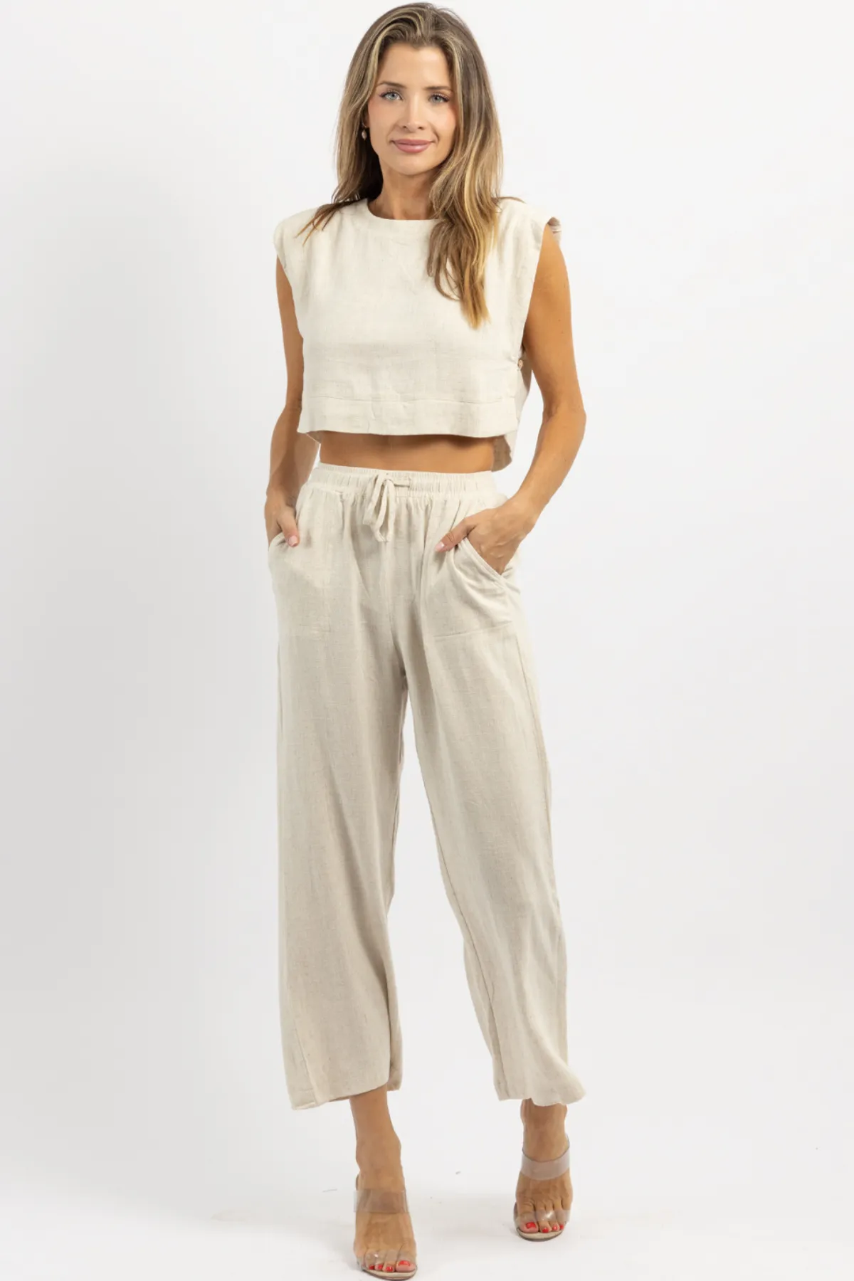 ACT NEUTRAL OAT PANT SET *BACK IN STOCK*