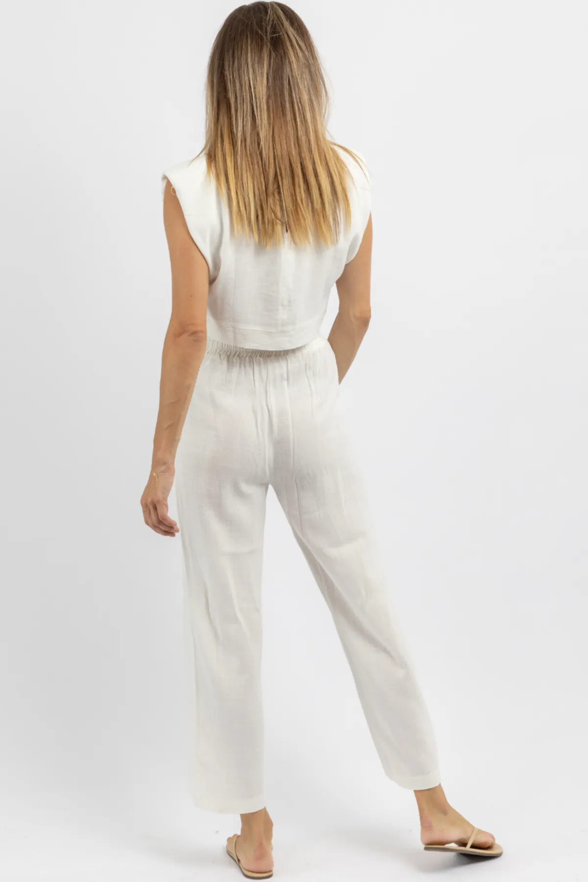 ACT NEUTRAL WHITE PANT SET