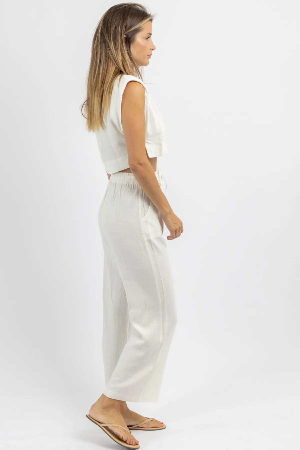 ACT NEUTRAL WHITE PANT SET