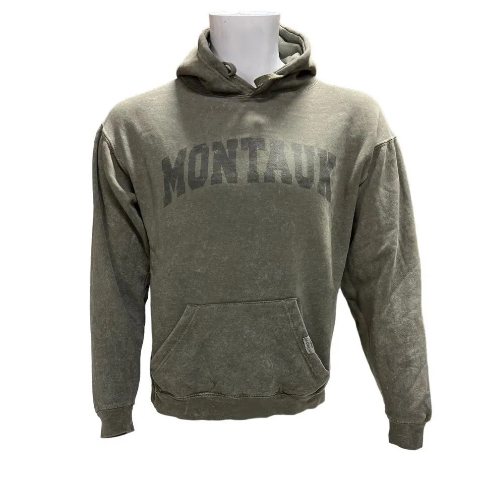 Adult Unisex Distressed Montauk Hooded Pullover