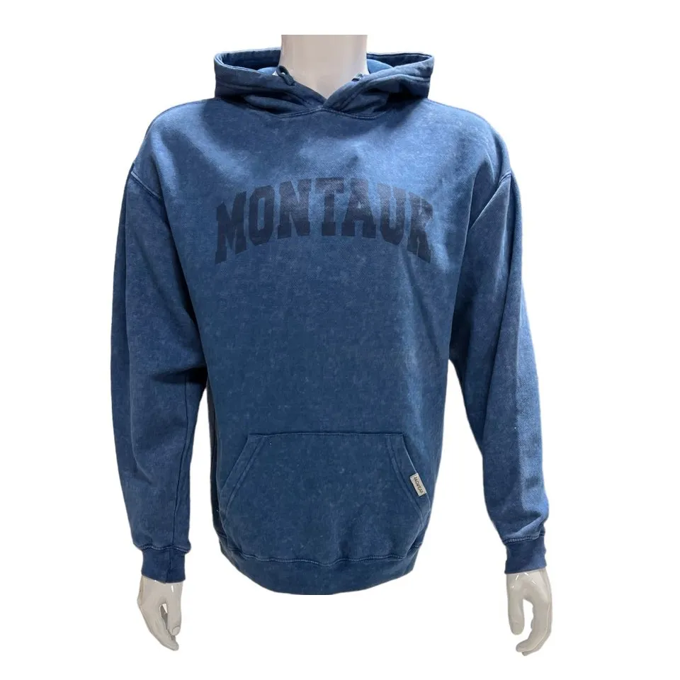 Adult Unisex Distressed Montauk Hooded Pullover