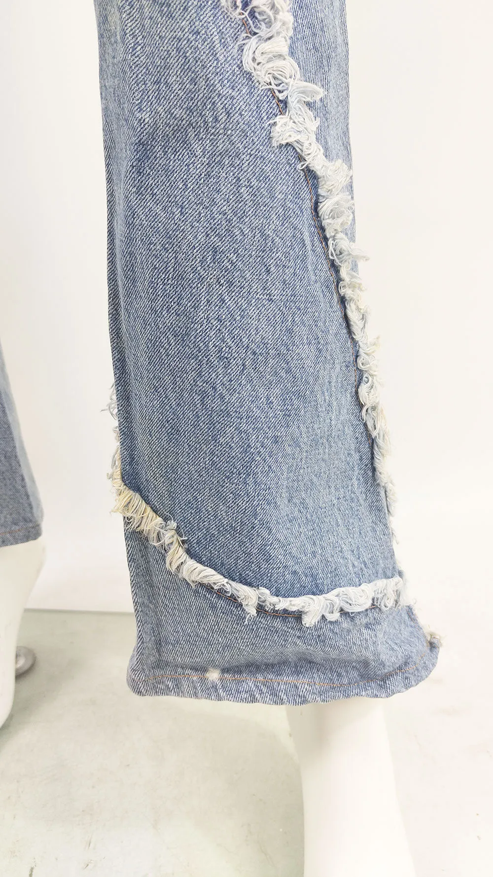 Andrew Mackenzie Vintage y2k Low Waist Distressed Jeans, 2000s