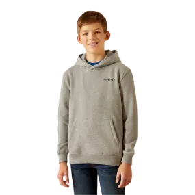 Ariat Kid's Bold Hex Grey Heather Hoodie