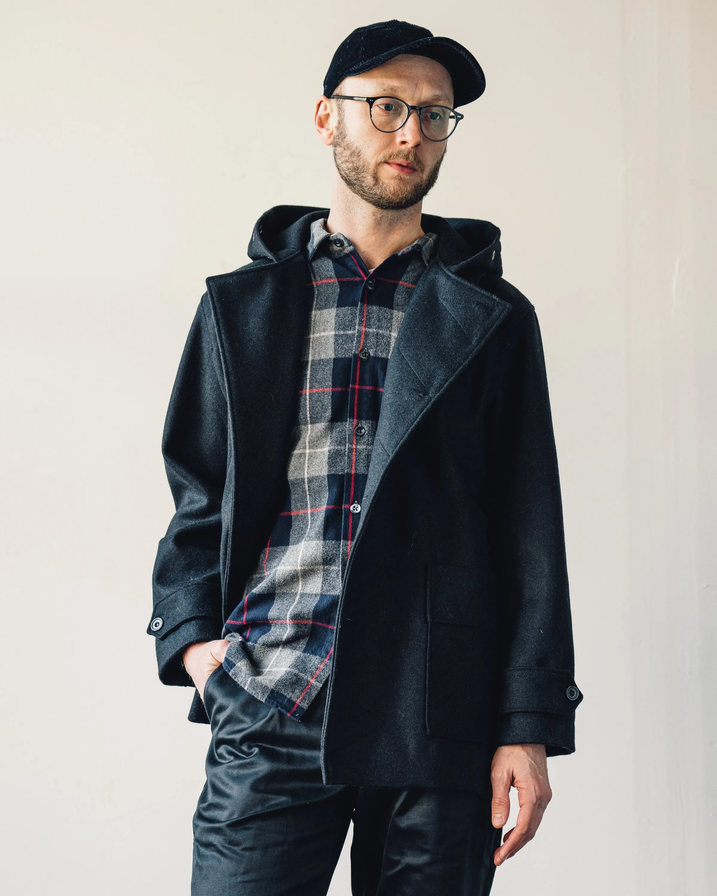 Arpenteur Kabig Coat, Navy