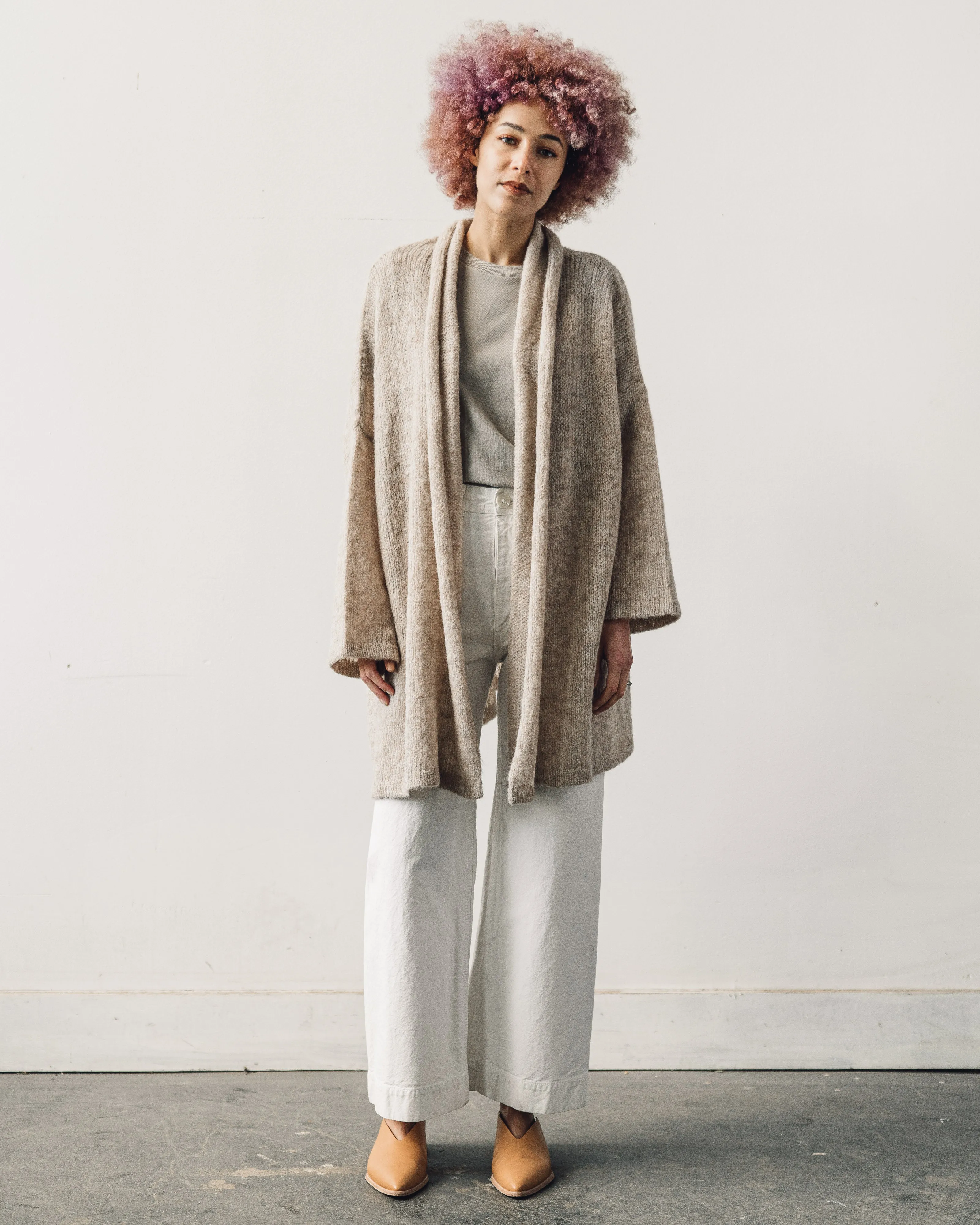 Atelier Delphine Haori Coat Loose Knit, Grain