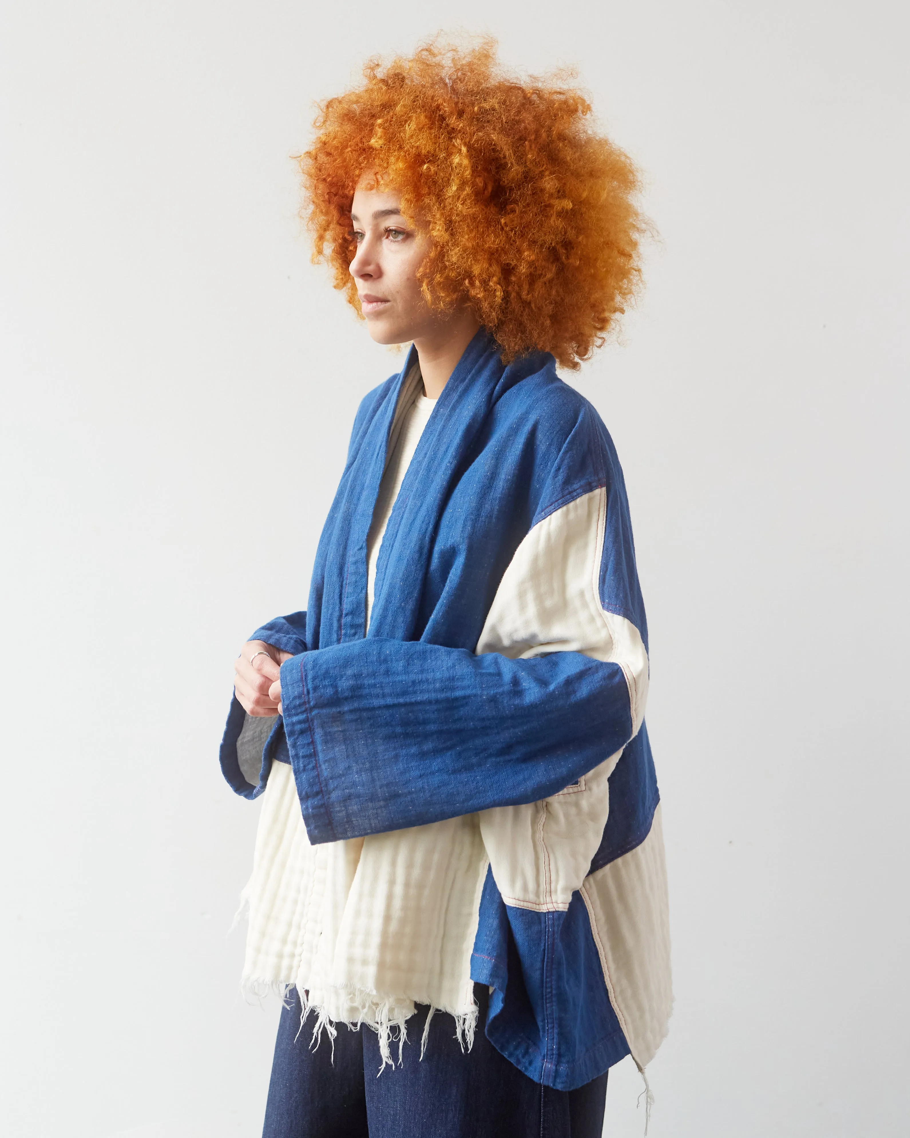 Atelier Delphine Kimono Gauze Jacket, Denim