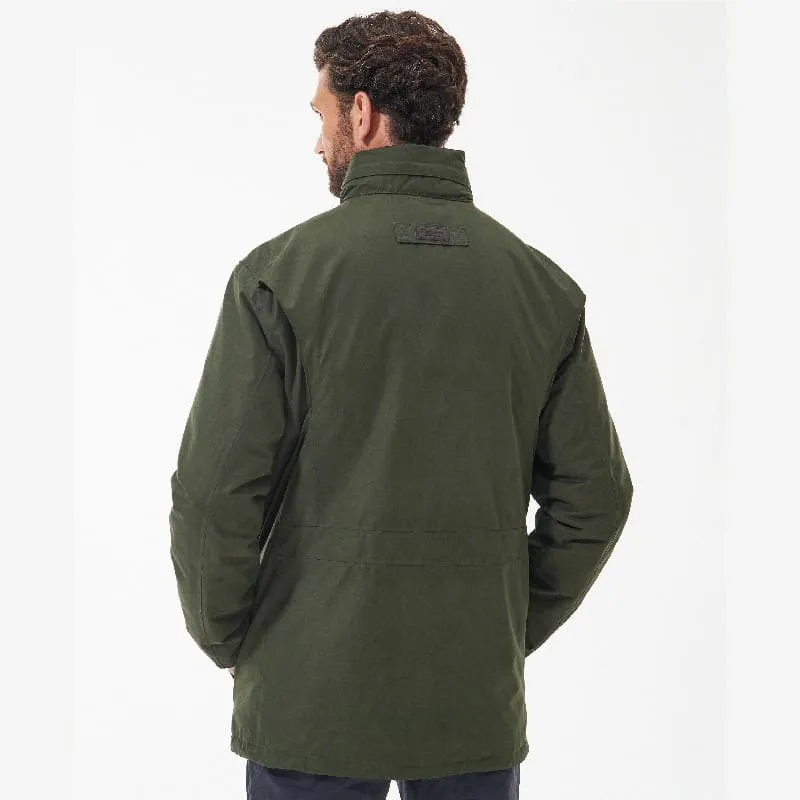 Barbour Malcolm Mens Waterproof Jacket - Dark Olive