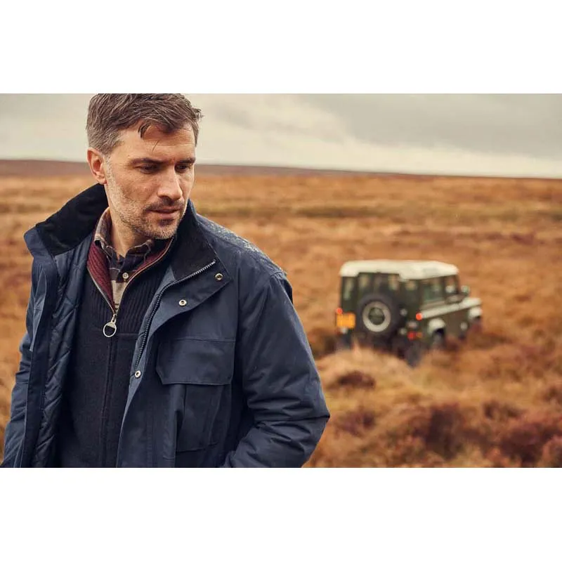 Barbour Malcolm Mens Waterproof Jacket - Navy