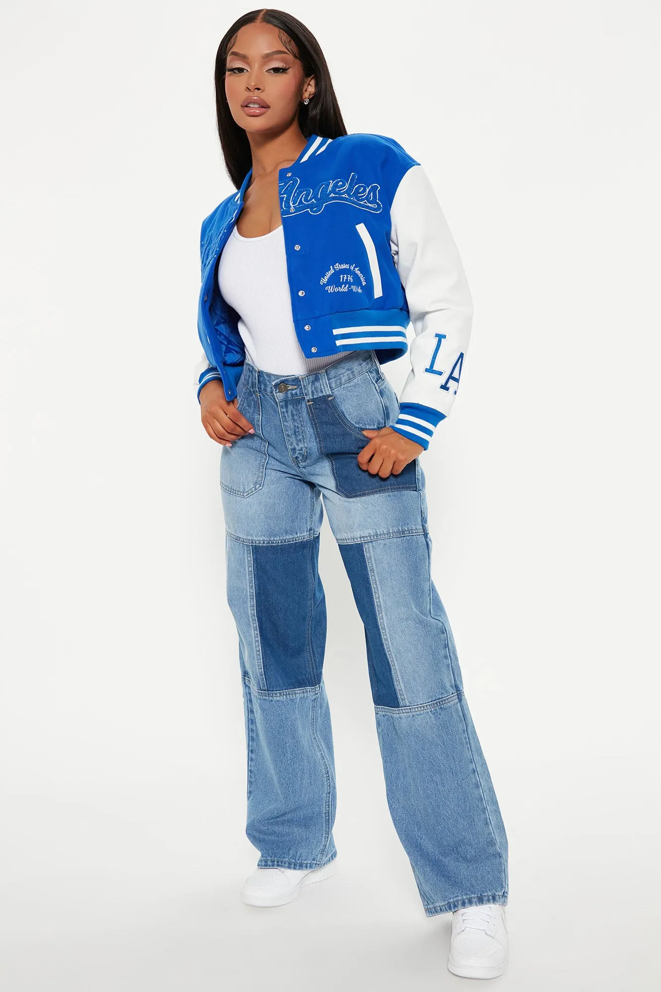 Best In The West Cropped Jacket - Royal