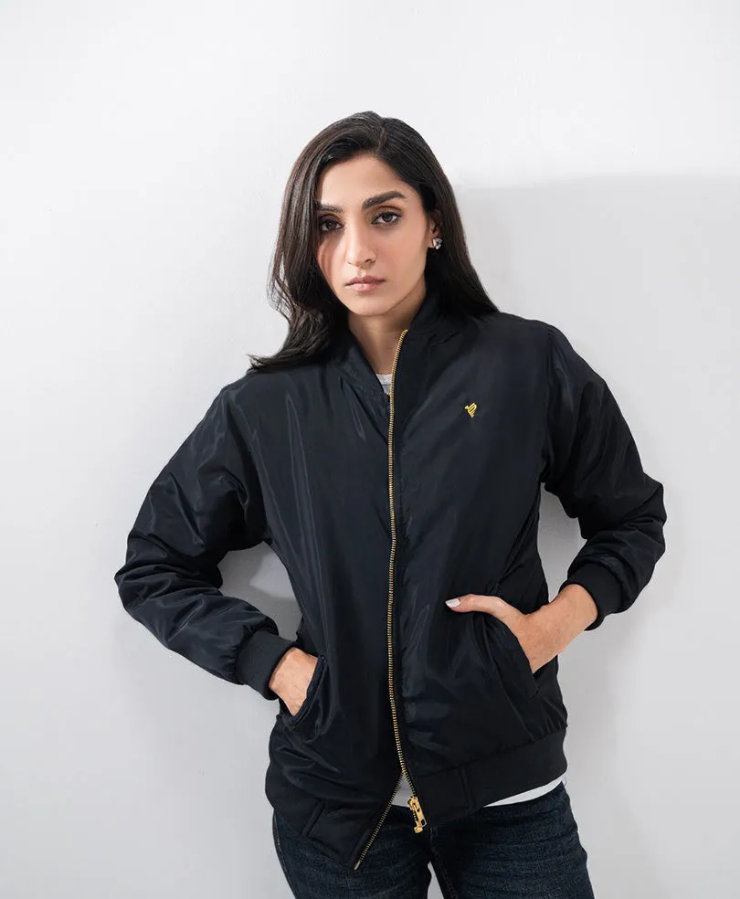 Black Bomber Jacket (Women)