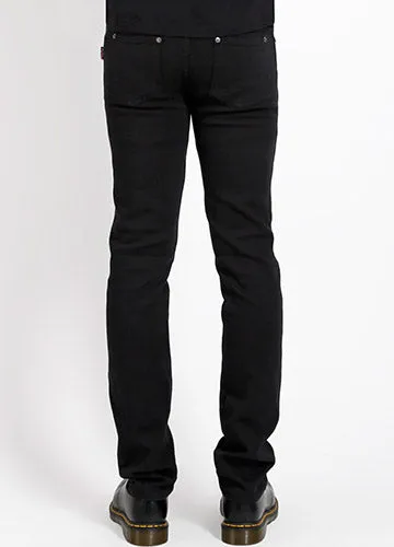 Black Stretch Denim "Trash" Jeans by Tripp NYC