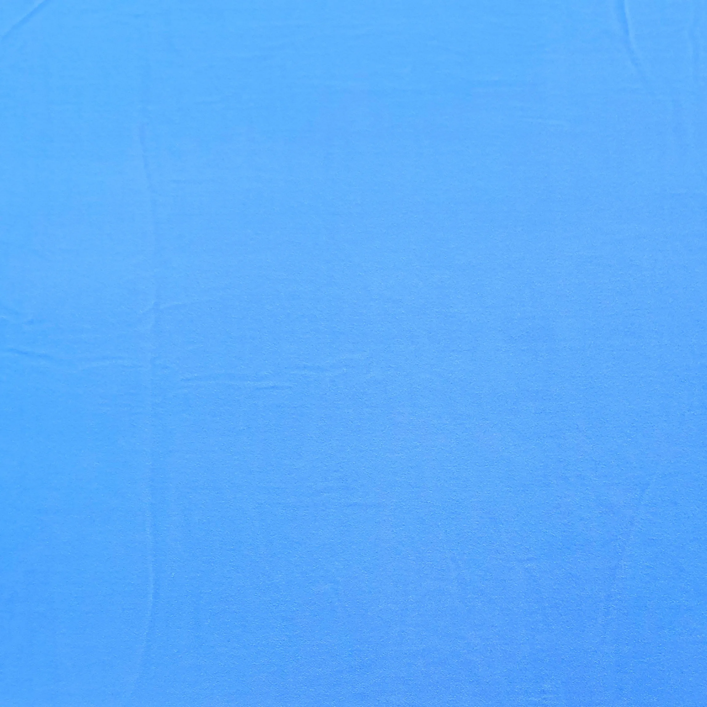 Blue Solid Semi Velvet Fabric