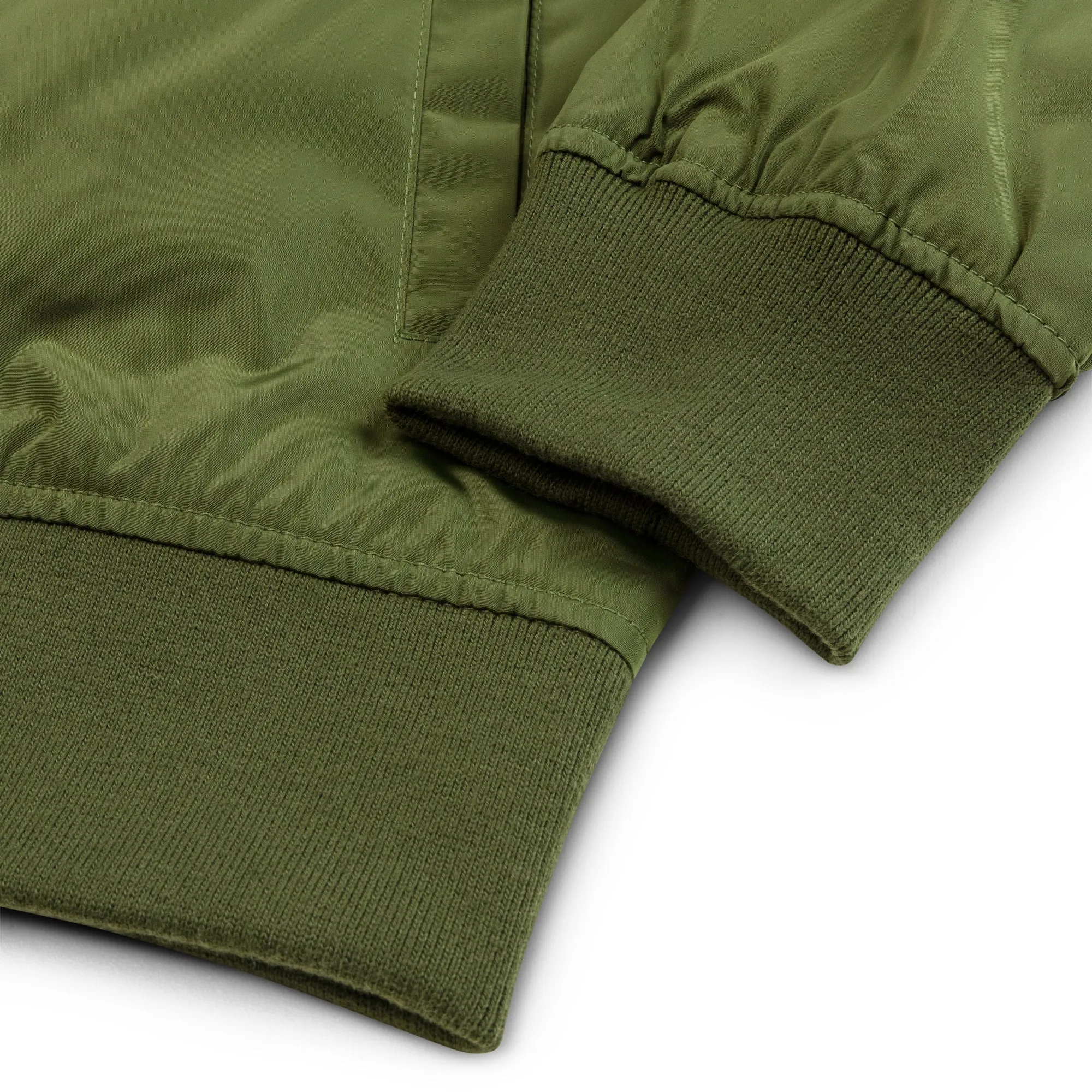 Bomber Howler Embroidered Jacket (Army Green)