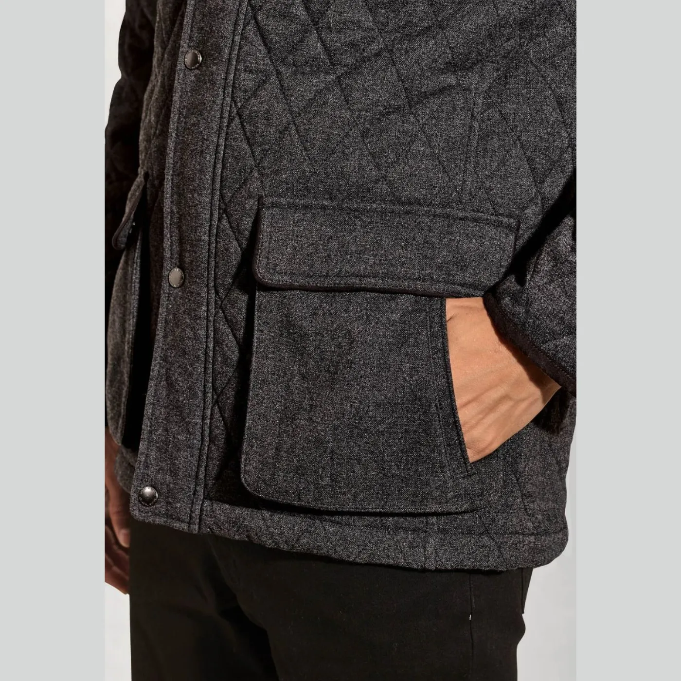 Brook Taverner "Hampson Melange" Quilted Jacket