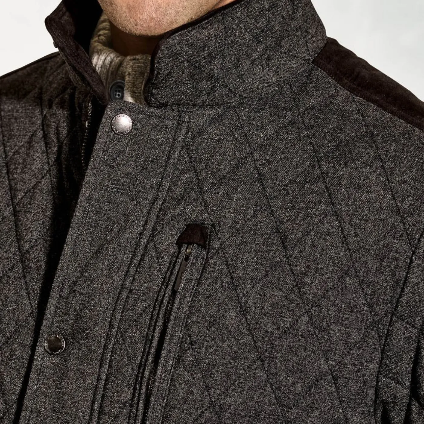 Brook Taverner "Hampson Melange" Quilted Jacket