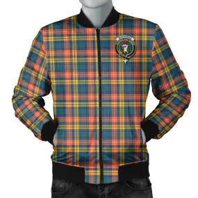 Buchanan Ancient Tartan Bomber Jacket with Family Crest