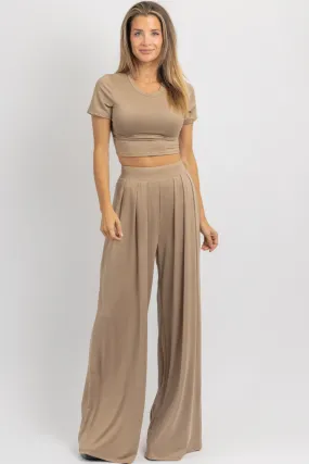 BUTTER SOFT TOAST PALAZZO PANT SET *BACK IN STOCK*