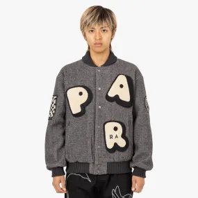 by Parra Rounded PAR Varsity Jacket / Dark Grey