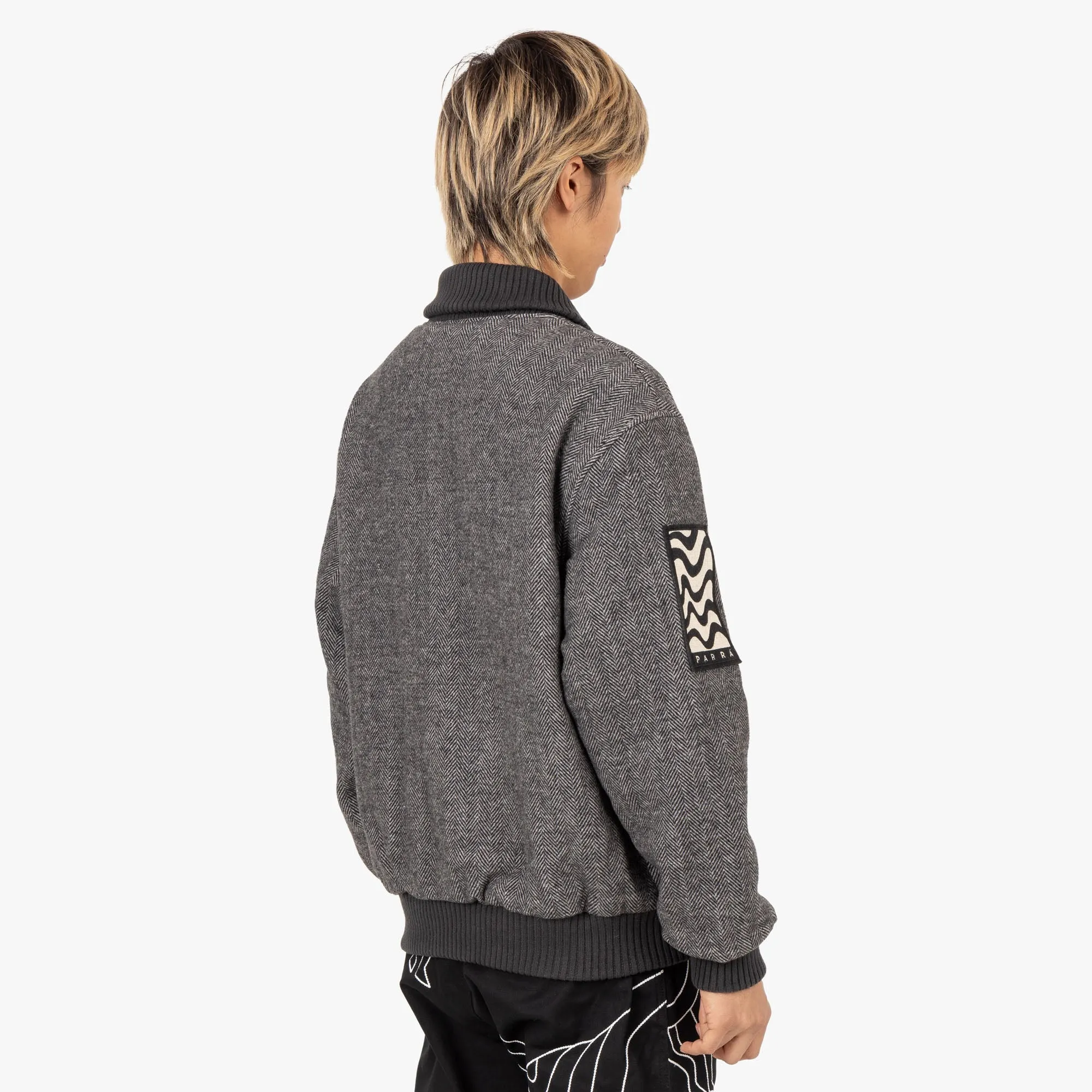 by Parra Rounded PAR Varsity Jacket / Dark Grey