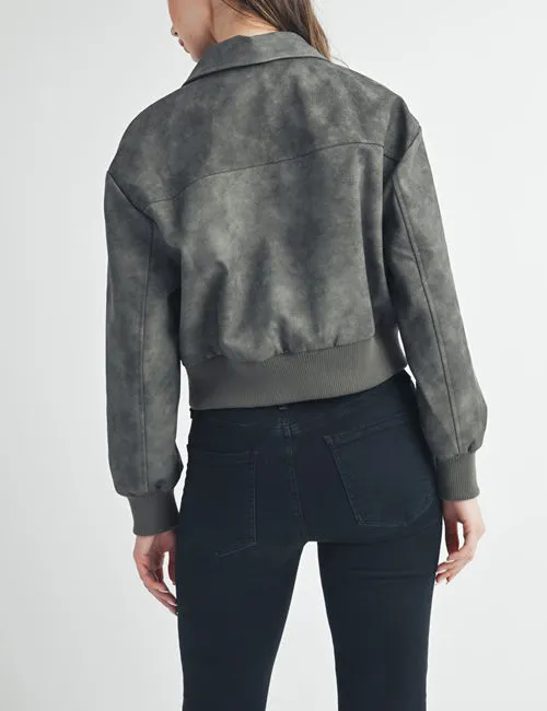 Charcoal Bomber Jacket