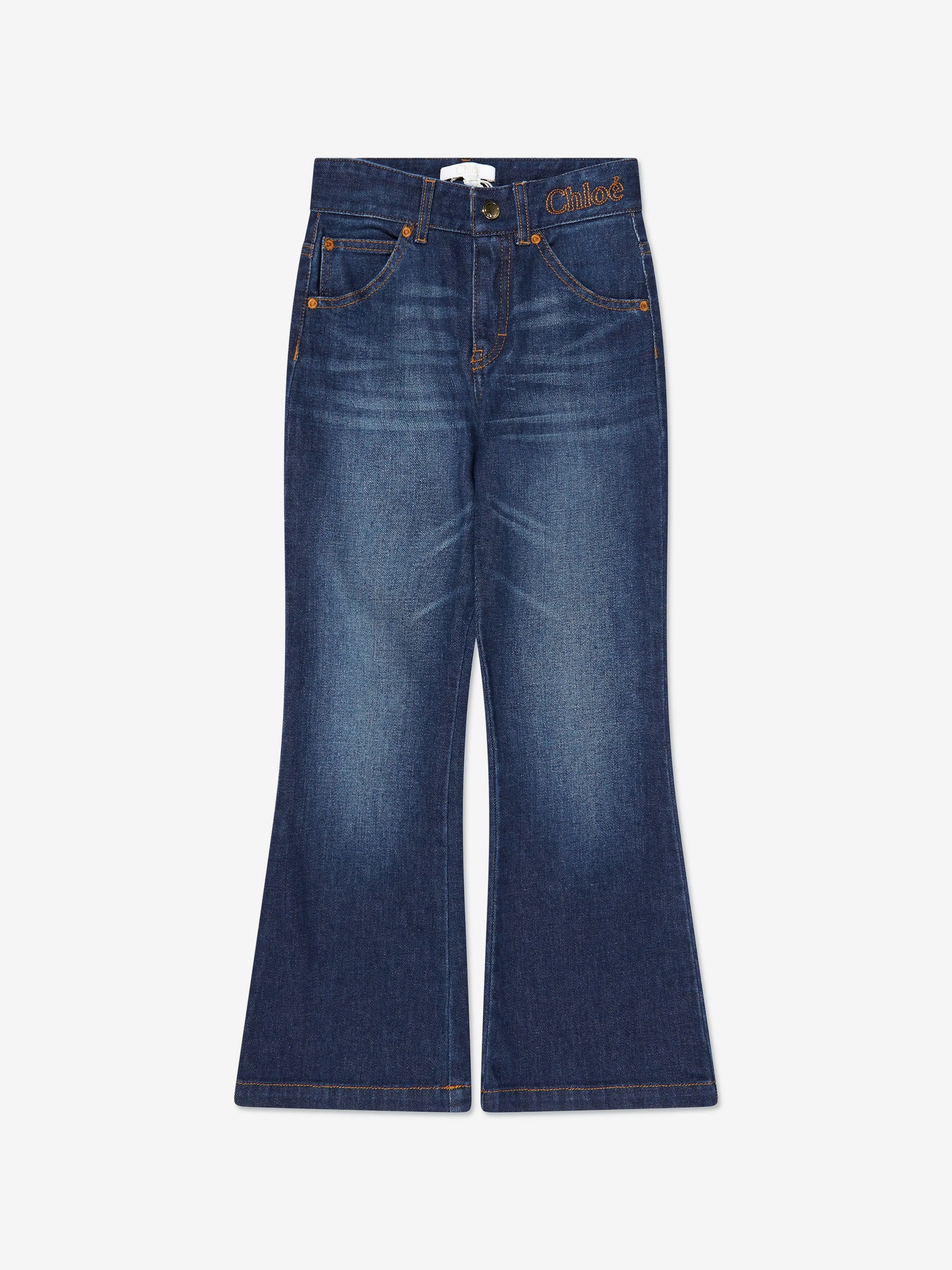 Chloé Girls Denim Jeans in Blue