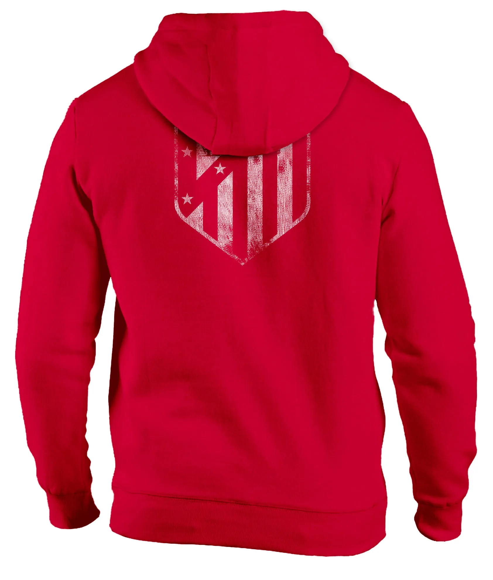 Club Atlético de Madrid Wordmark Fleece Pullover Hoodie - Red