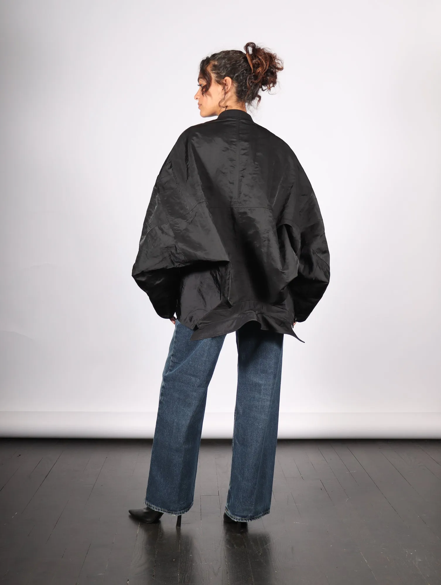 Convertible Jacket in Black by Dawei