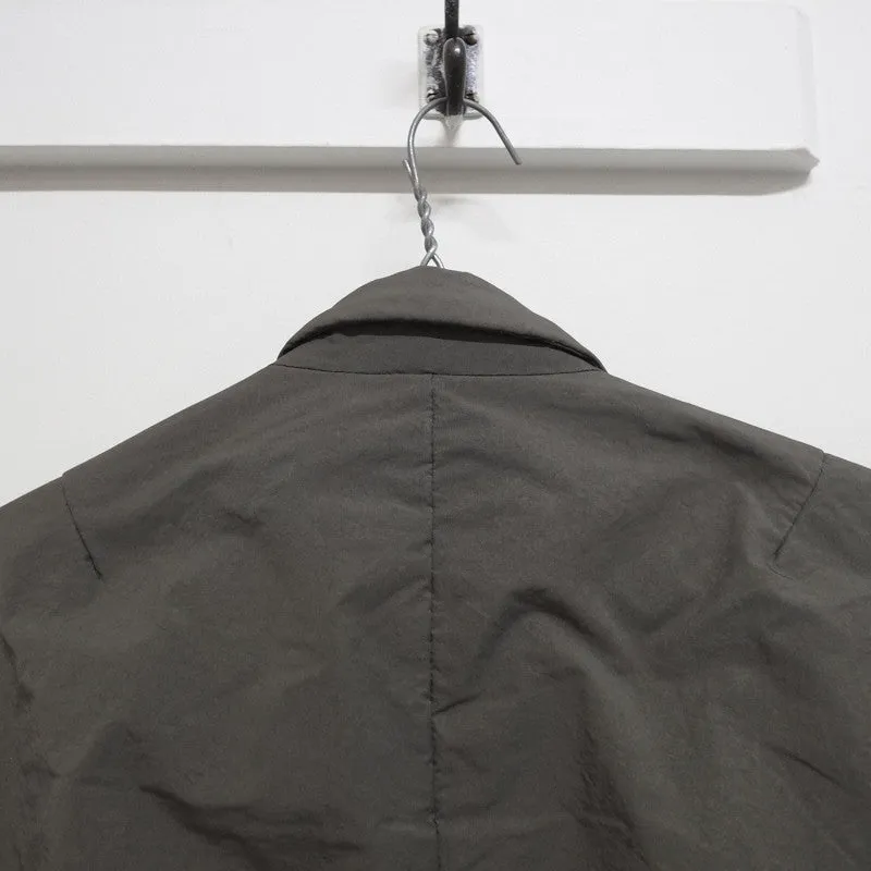 covered placket bomber jacket