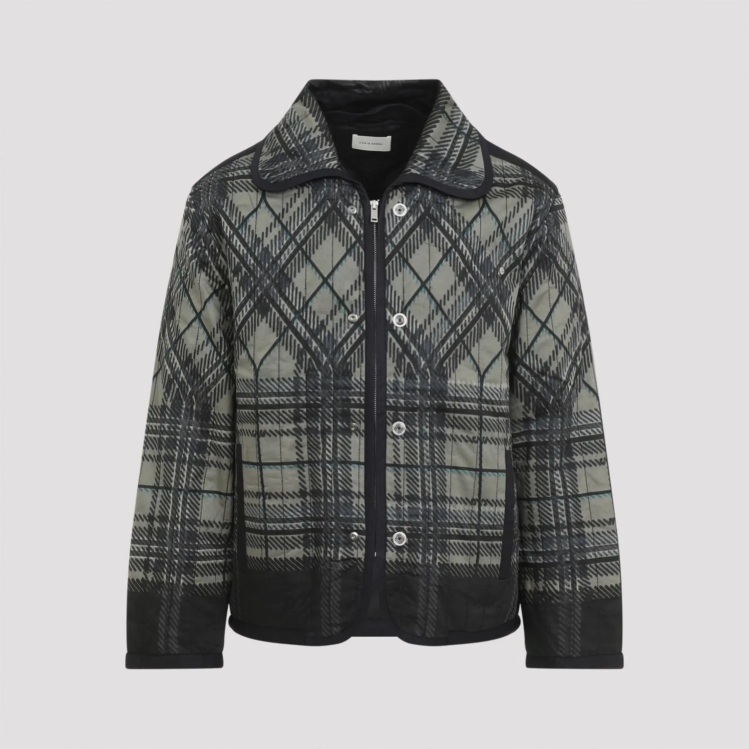 CRAIG GREEN Quilted Plaid Fade Jacket