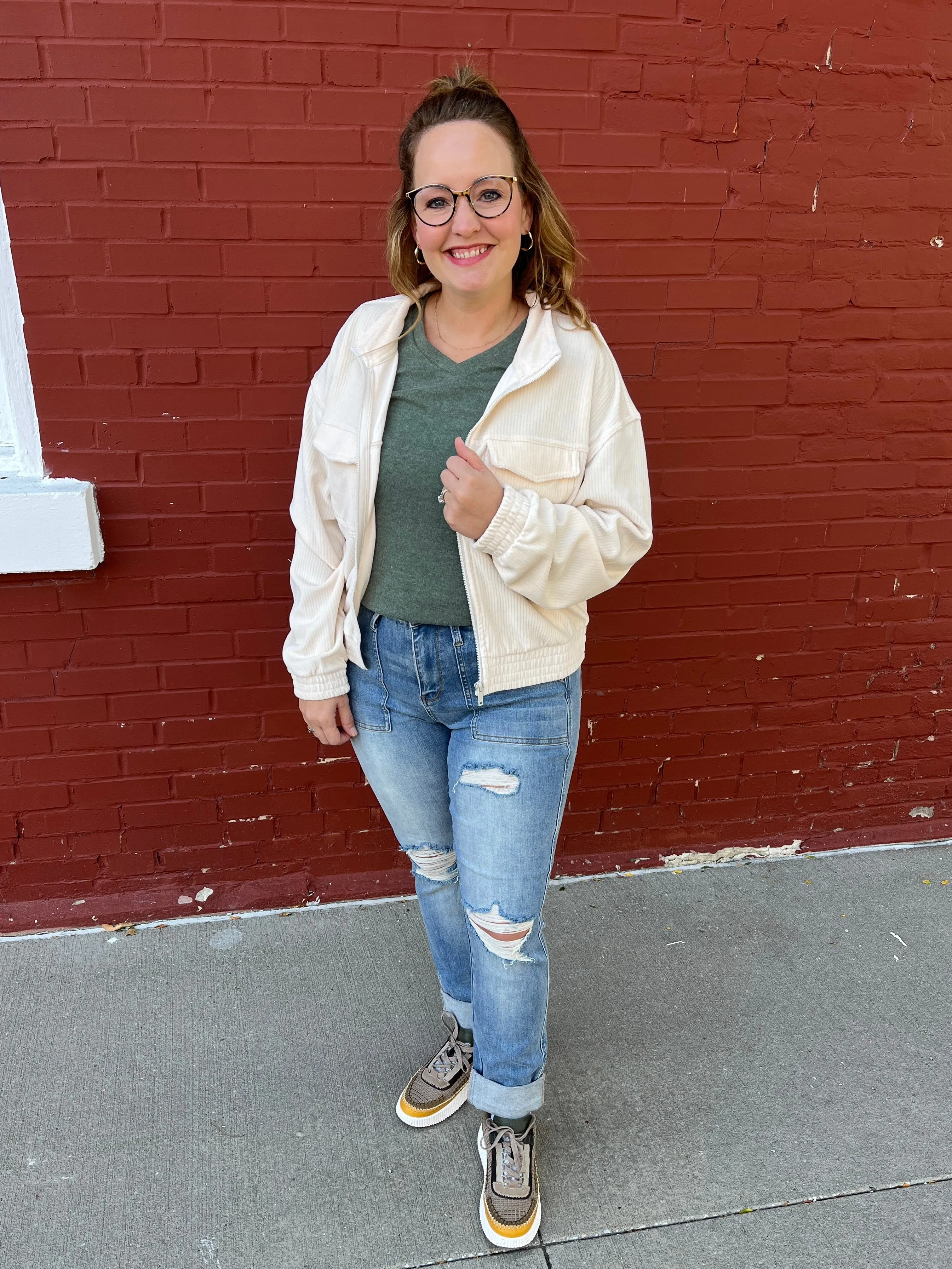 Cream Corduroy Jacket