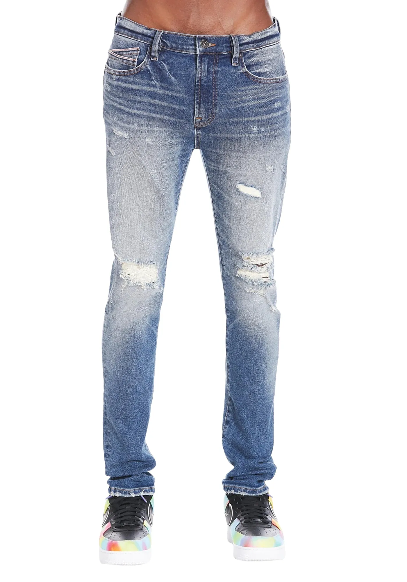 Cult of Individuality Men's Punk Super Skinny Stretch Denim Jean