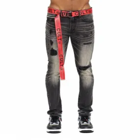 Cult of Individuality PUNK SUPER SKINNY BELTED Men’s -AVON