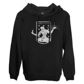 Detroit City FC Mono Badge Fleece Pullover Hoodie - Black