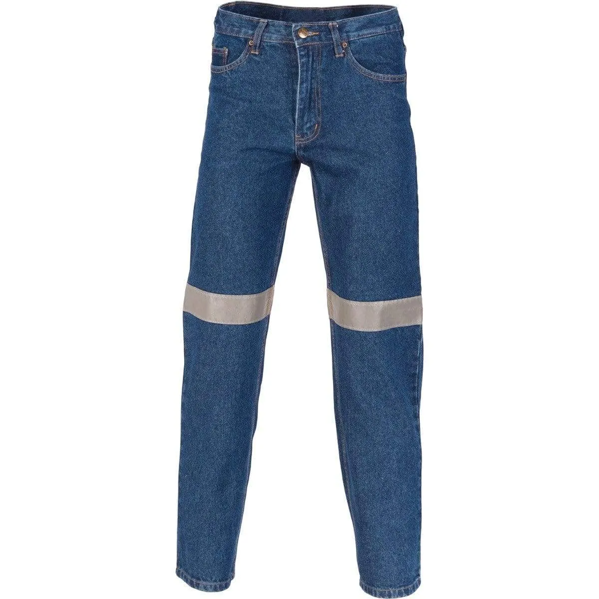 Dnc Workwear Denim Jeans With Csr Reflective Tape - 3327