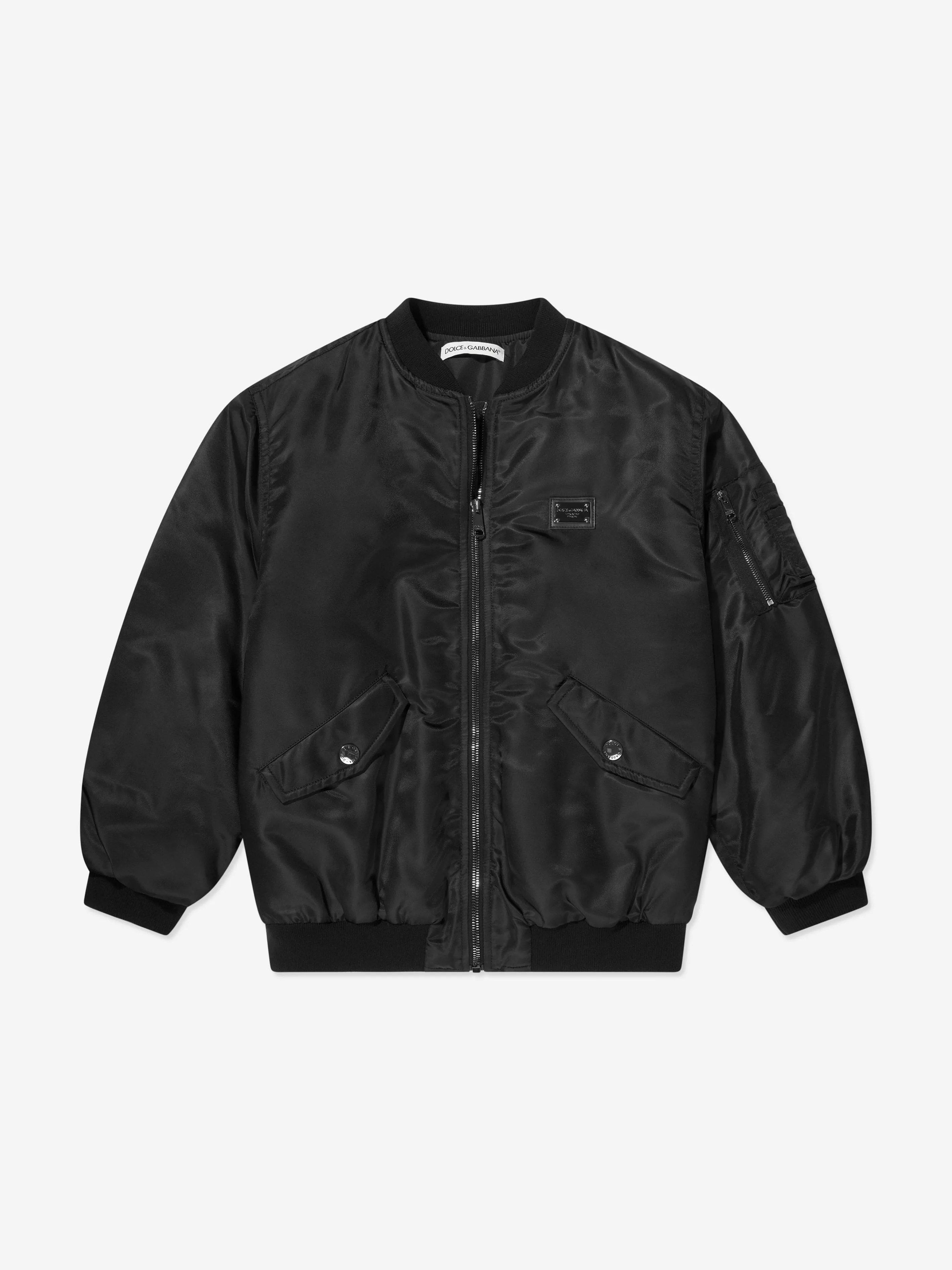 Dolce & Gabbana Boys Bomber Jacket in Black