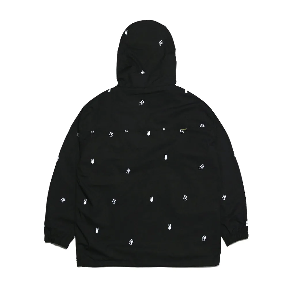 DSXBR HOODED ANORAK JACKET BLACK