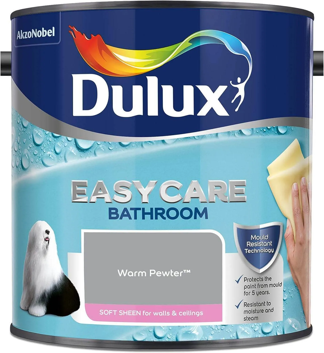 Dulux Easy Care Bathroom 2.5L - Warm Pewter