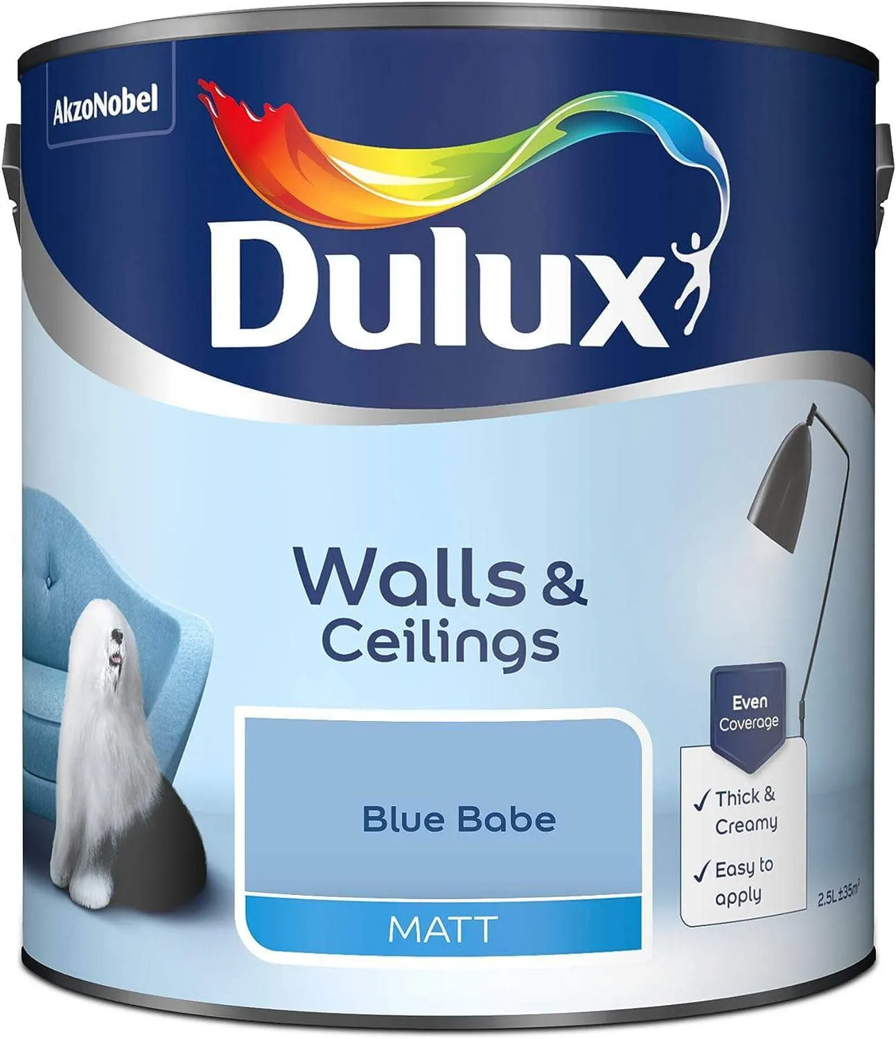 Dulux Matt Emulsion 2.5L - Blue Babe